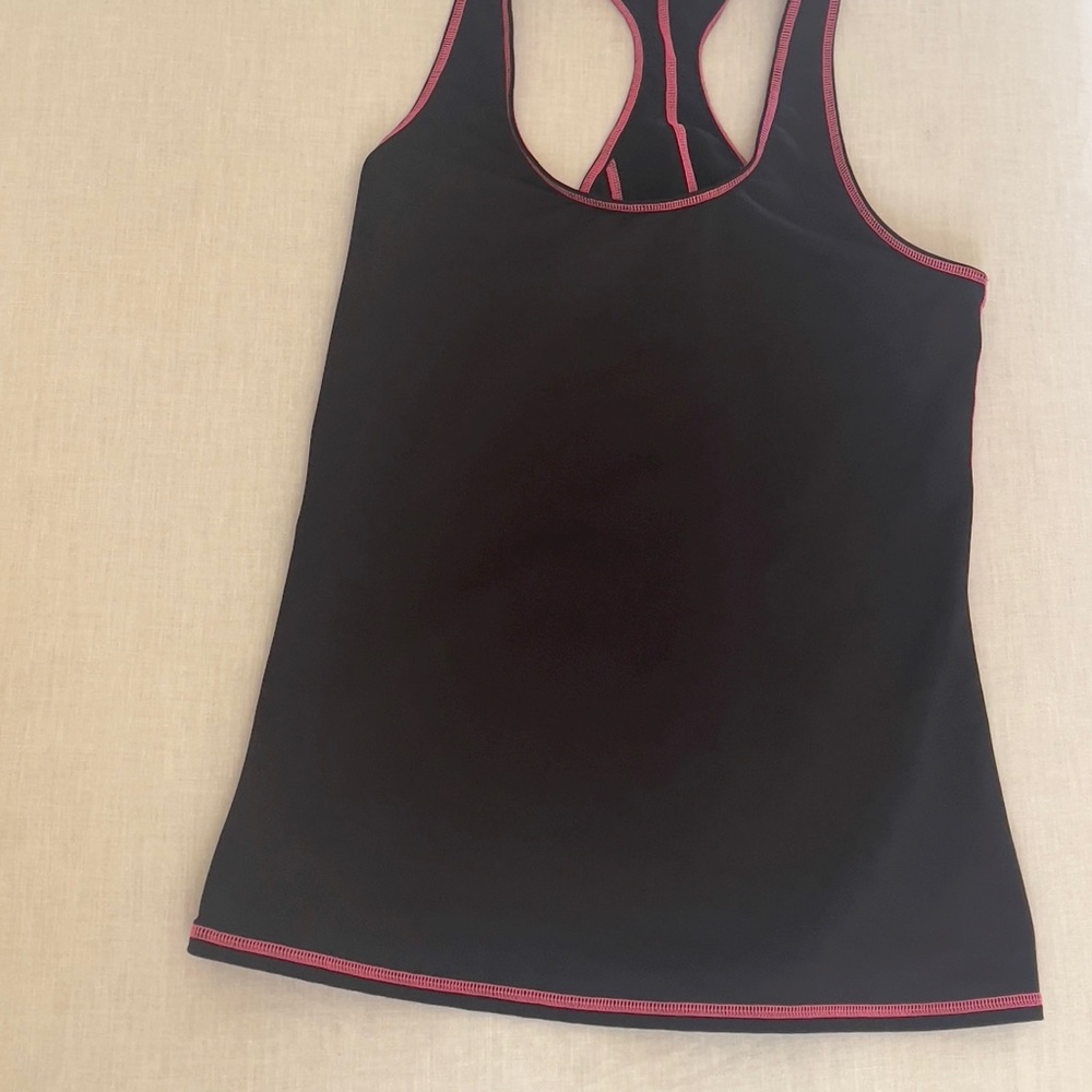 Hue Black & Pink Athletic Tank - Picture 3 of 5